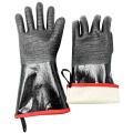 Contact Heat 932F Extreme Long Cuff Grilling Neoprene Shell Fleece Lining Heat Resistant BBQ Gloves